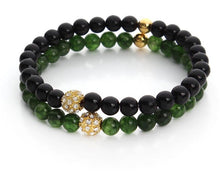 Charger l&#39;image dans la galerie, Bracelet - Black&amp;Green Luxury