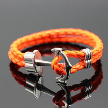 Charger l&#39;image dans la galerie, Bracelet - Ancre cuir