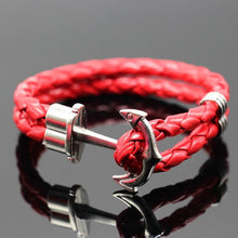 Charger l&#39;image dans la galerie, Bracelet - Ancre cuir