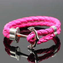 Charger l&#39;image dans la galerie, Bracelet - Ancre cuir